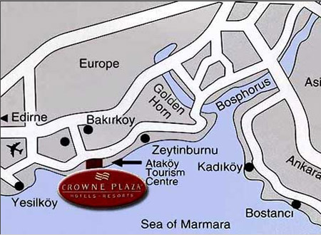 Crowne Plaza Map
