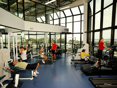  Health club gymnasium