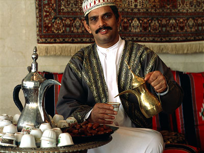  Arabic coffe in the lobby