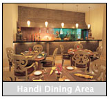 Taj's Palace Hotel Handi Dining Area